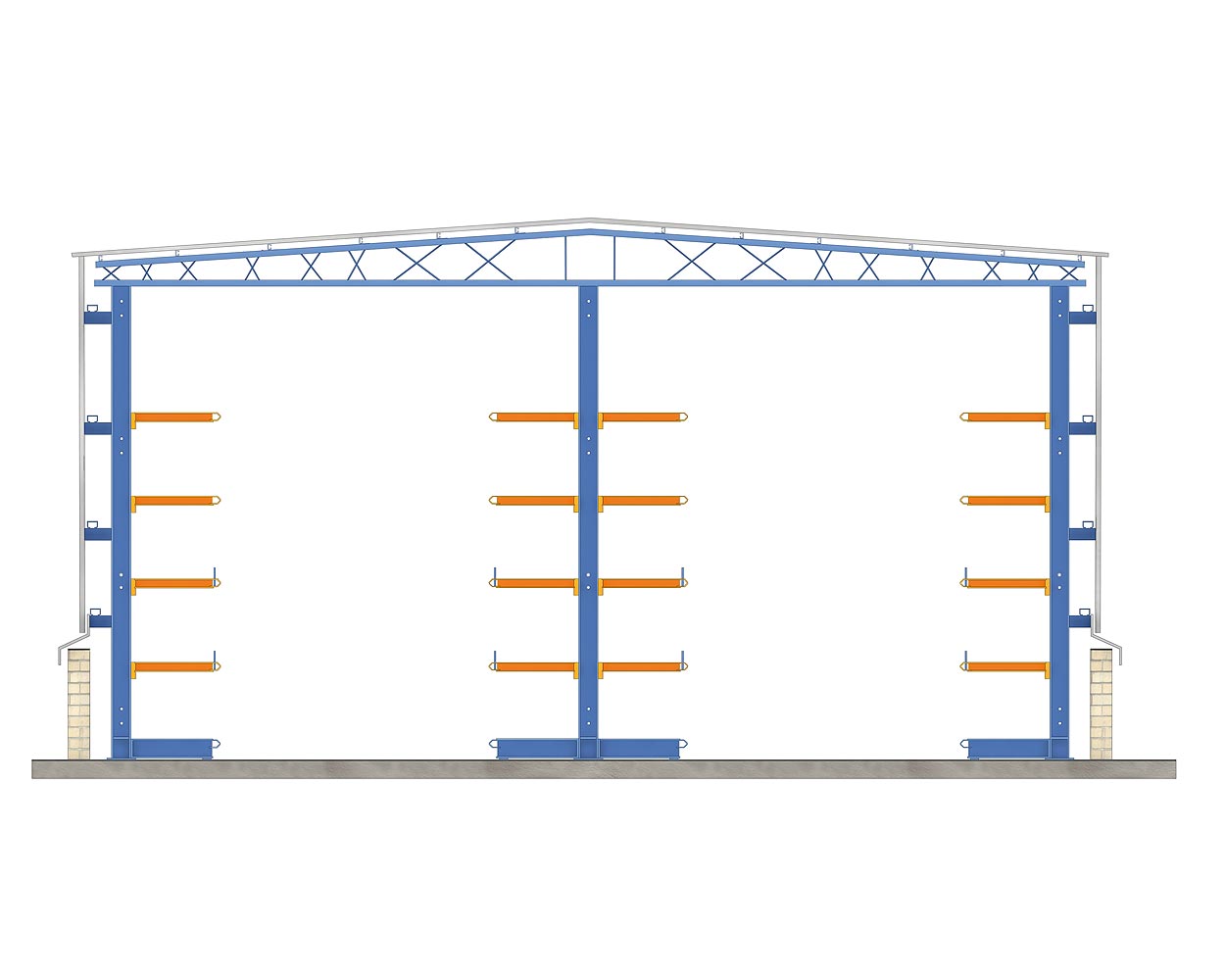 Rayonnage cantilever