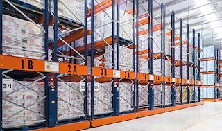 Rayonnage à palette mobile Rayonnage à palette mobile