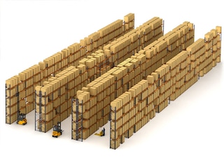 L'entrepôt pour palettes du détaillant CBA Slovakia L'entrepôt pour palettes du détaillant CBA Slovakia